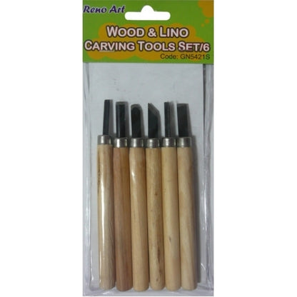 Reno Lino Carving Set 6Pk