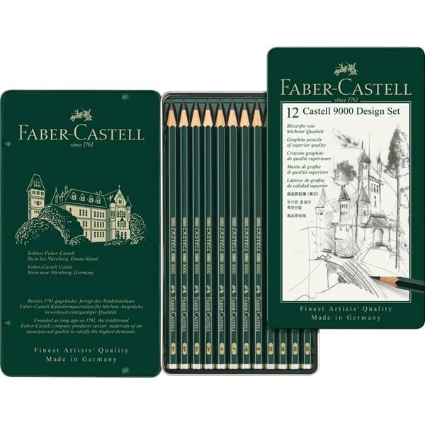 Faber Castell Graphite 9000 Design Set 12