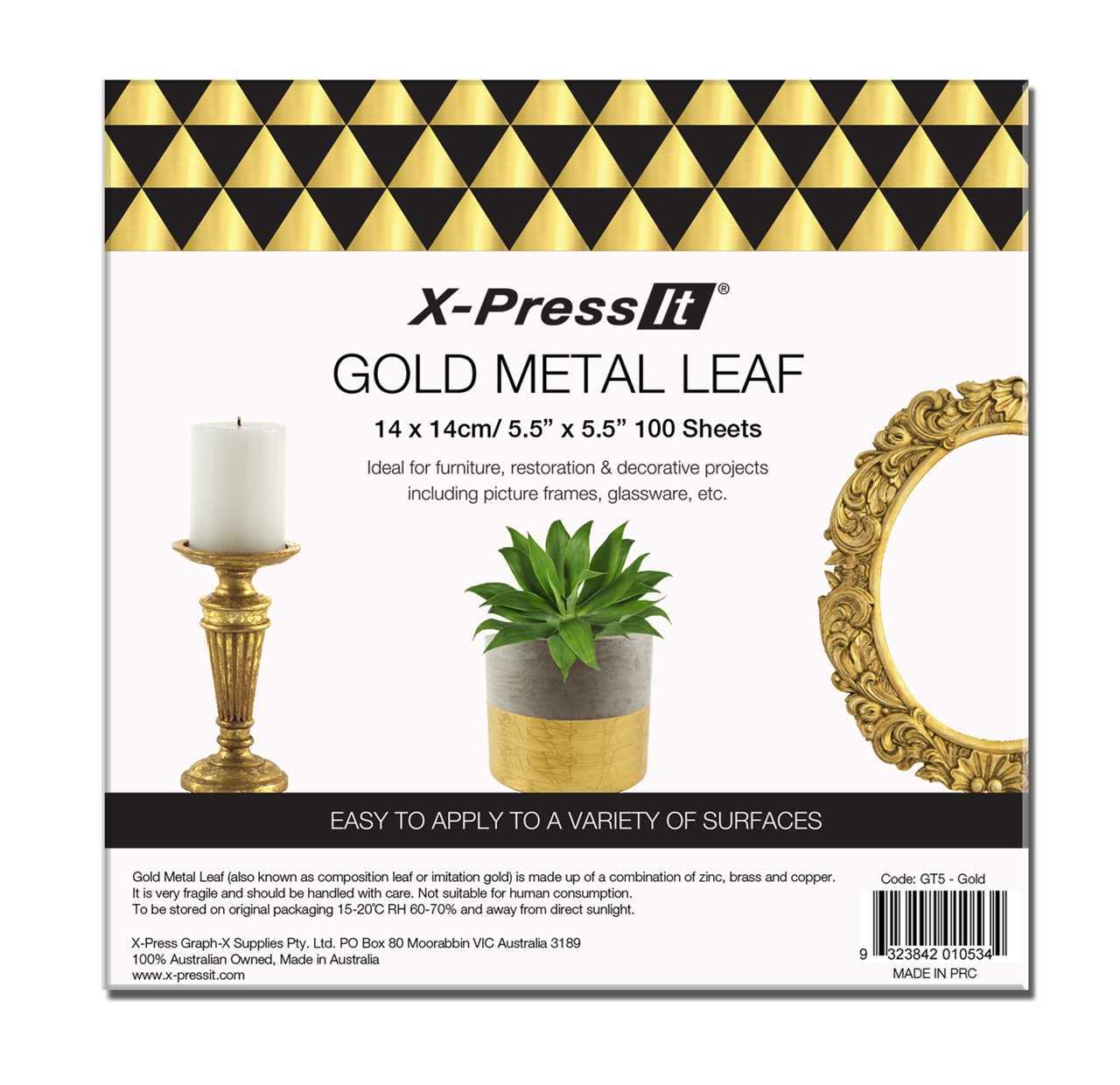 X-Press It Gold Metal Leaf Bulk 100pk