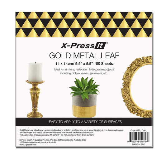 X-Press It Gold Metal Leaf Bulk 100pk