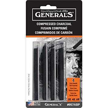 Generals Compressed Charcoal 4pk