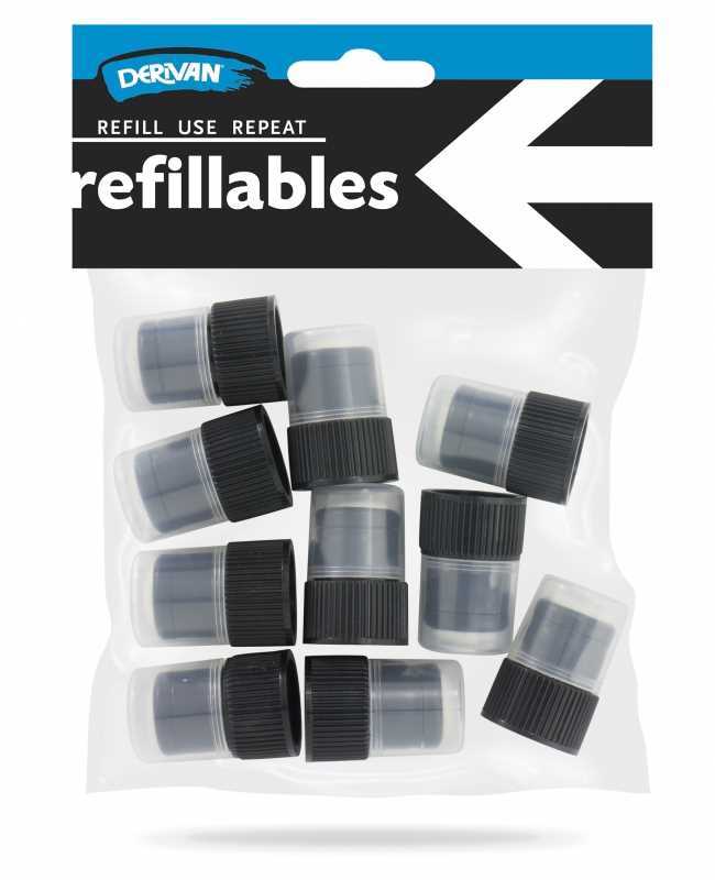 Derivan Refillable Sponge Dauber caps 10pk