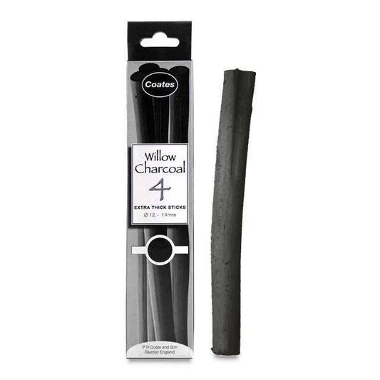 Coates Willow Charcoal Extra Thick 4pk