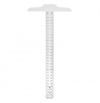 Plastic Clear Head T-Square 30cm