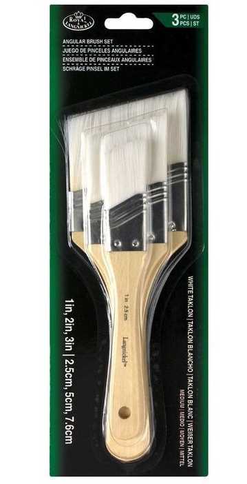 Royal & Langnickel Brush Set Angle 3Pk