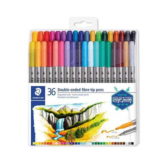 Staedtler Double Ended Fibre Tip Pens 36pk