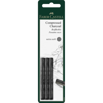 Faber Castell Pitt Compressed Charcoal Sticks Extra Soft