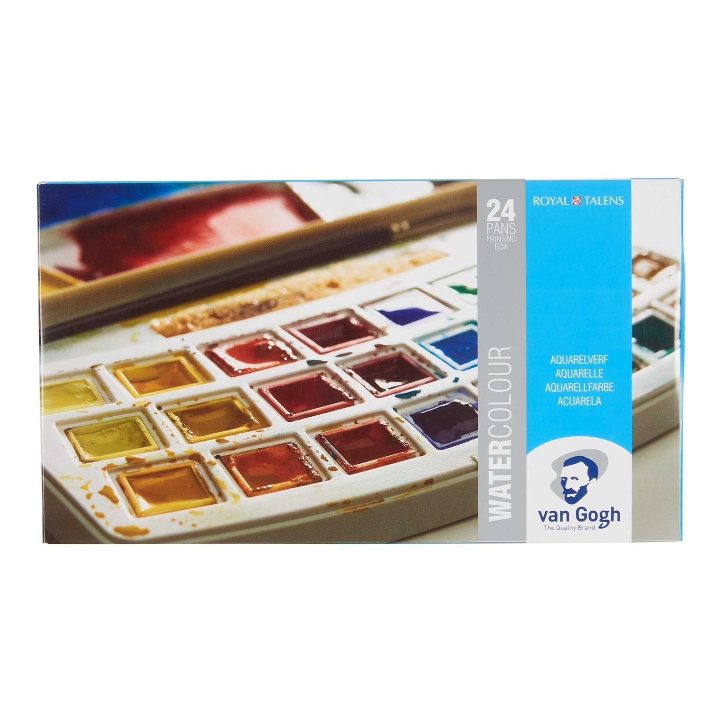 Van Gogh Watercolour Set of 24 Pans Plastic Palette