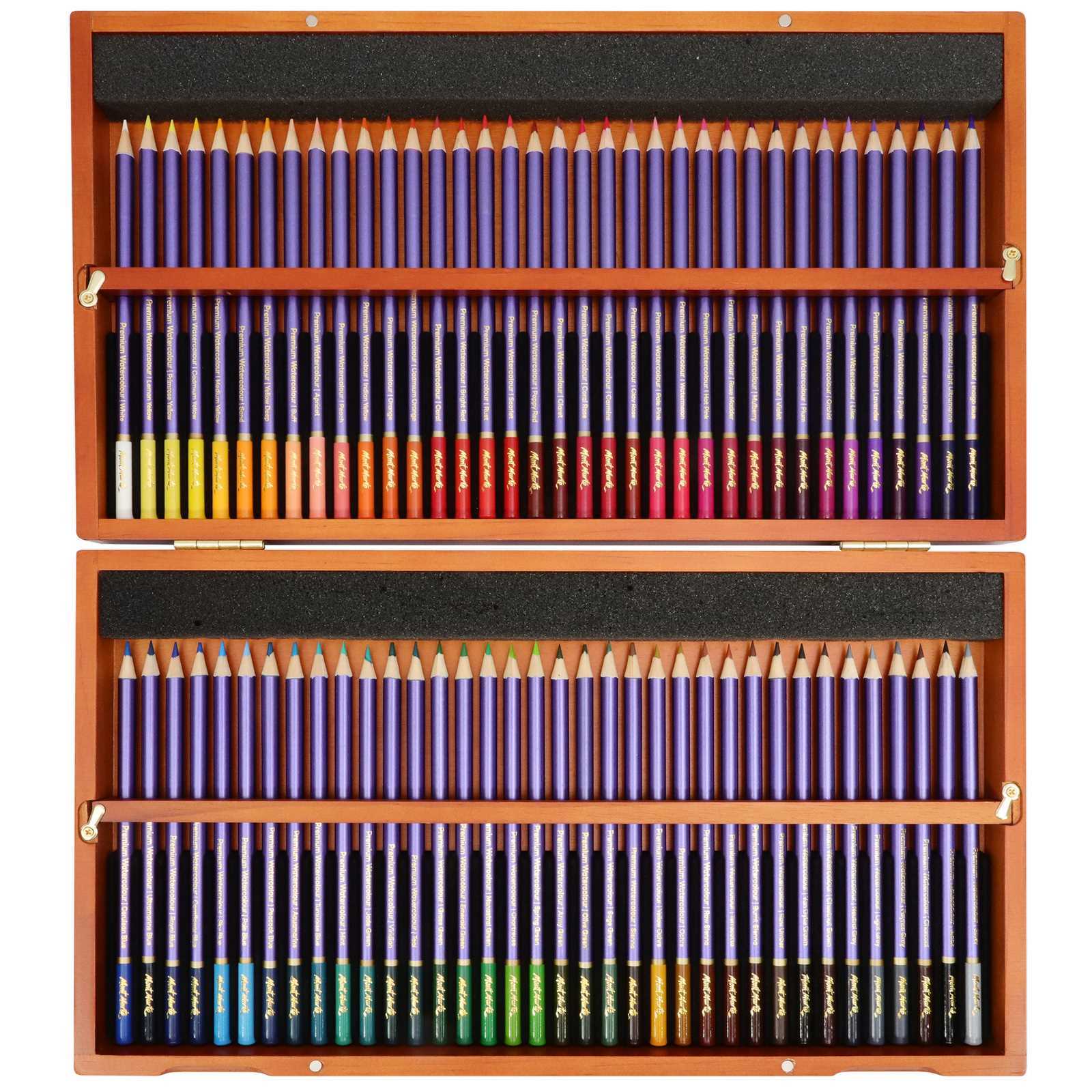 Mont Marte Premium Watercolour Pencils Box Set 72 Piece