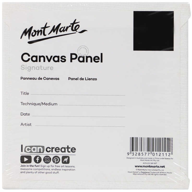 Mont Marte Canvas Panels 40.6X50.8cm