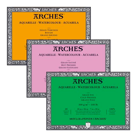 Arches Gummed Watercolour Blocks - Hot Pressed