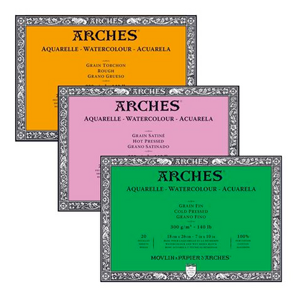 Arches Gummed Watercolour Blocks - Hot Pressed