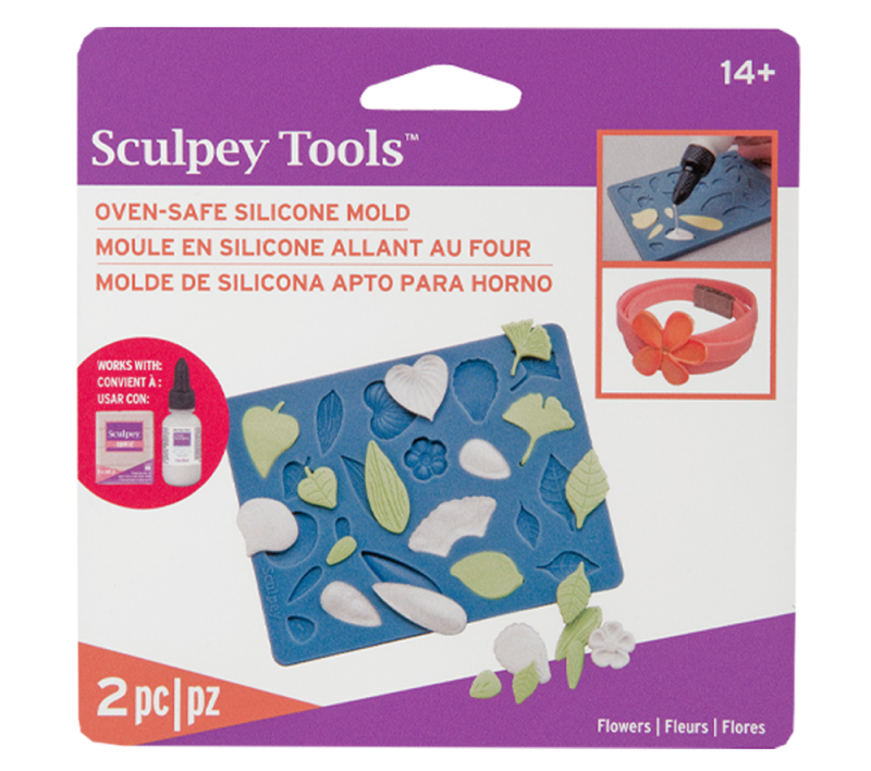 Sculpey Tools Oven-Safe Mold- Flowers