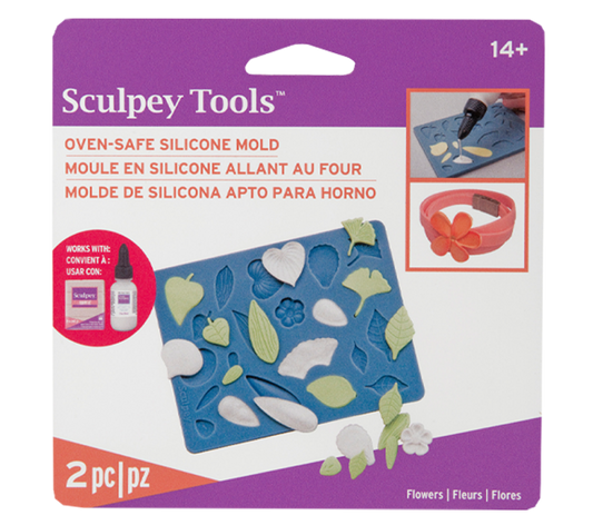 Sculpey Tools Oven-Safe Mold- Flowers