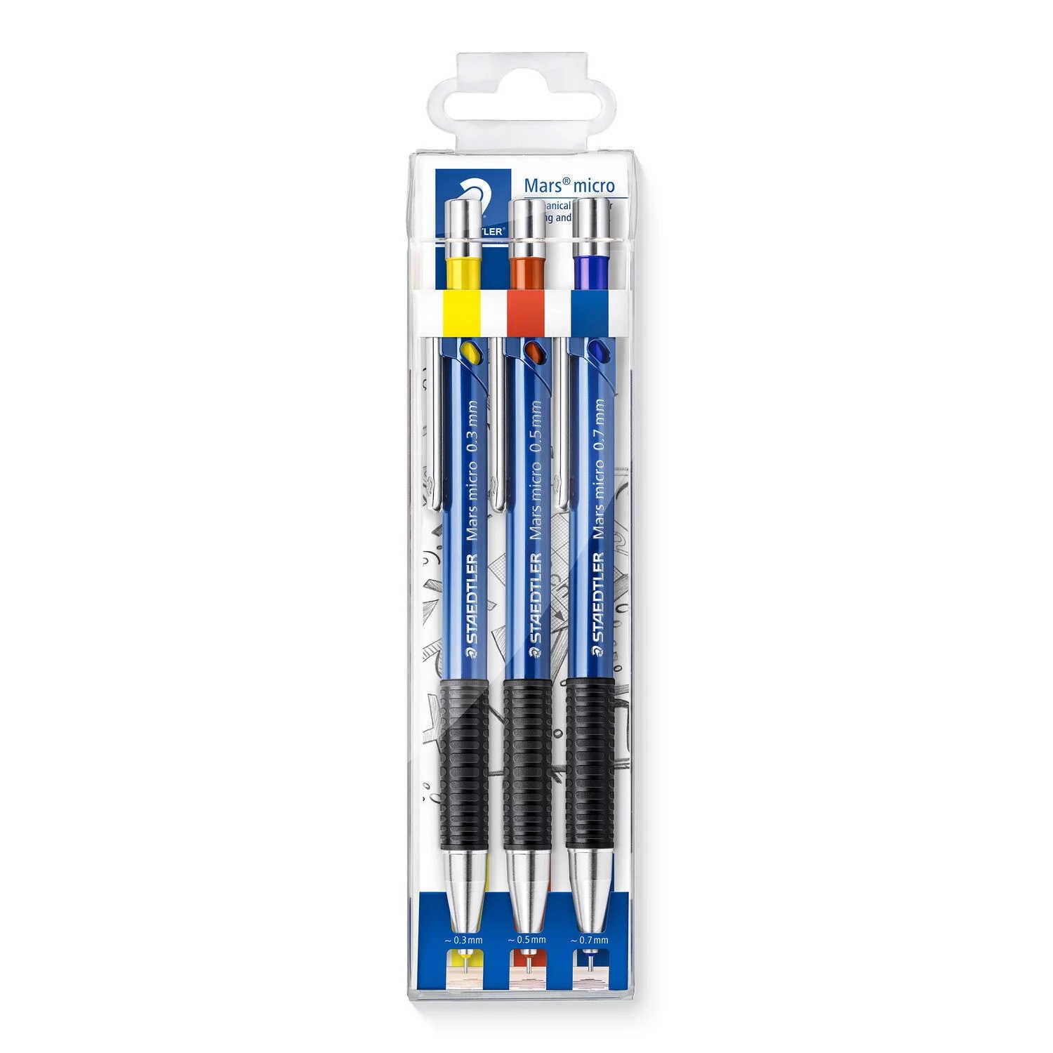 Staedtler Mars Micro Mechanical Pencil 3pk