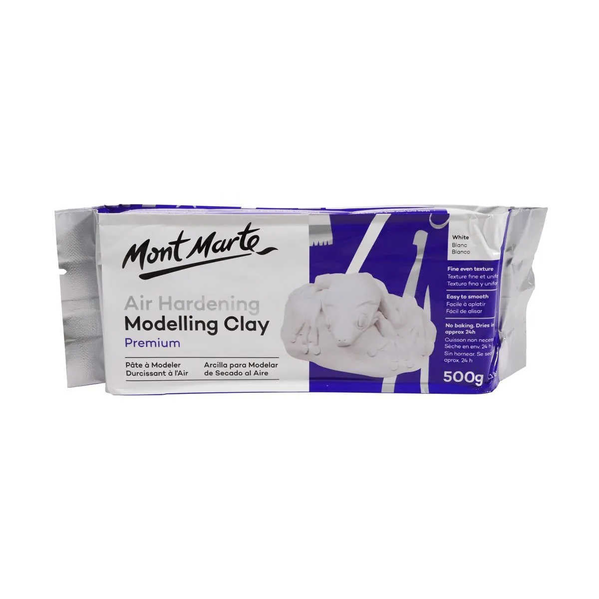 Mont Marte Air Dry Clay White 500g