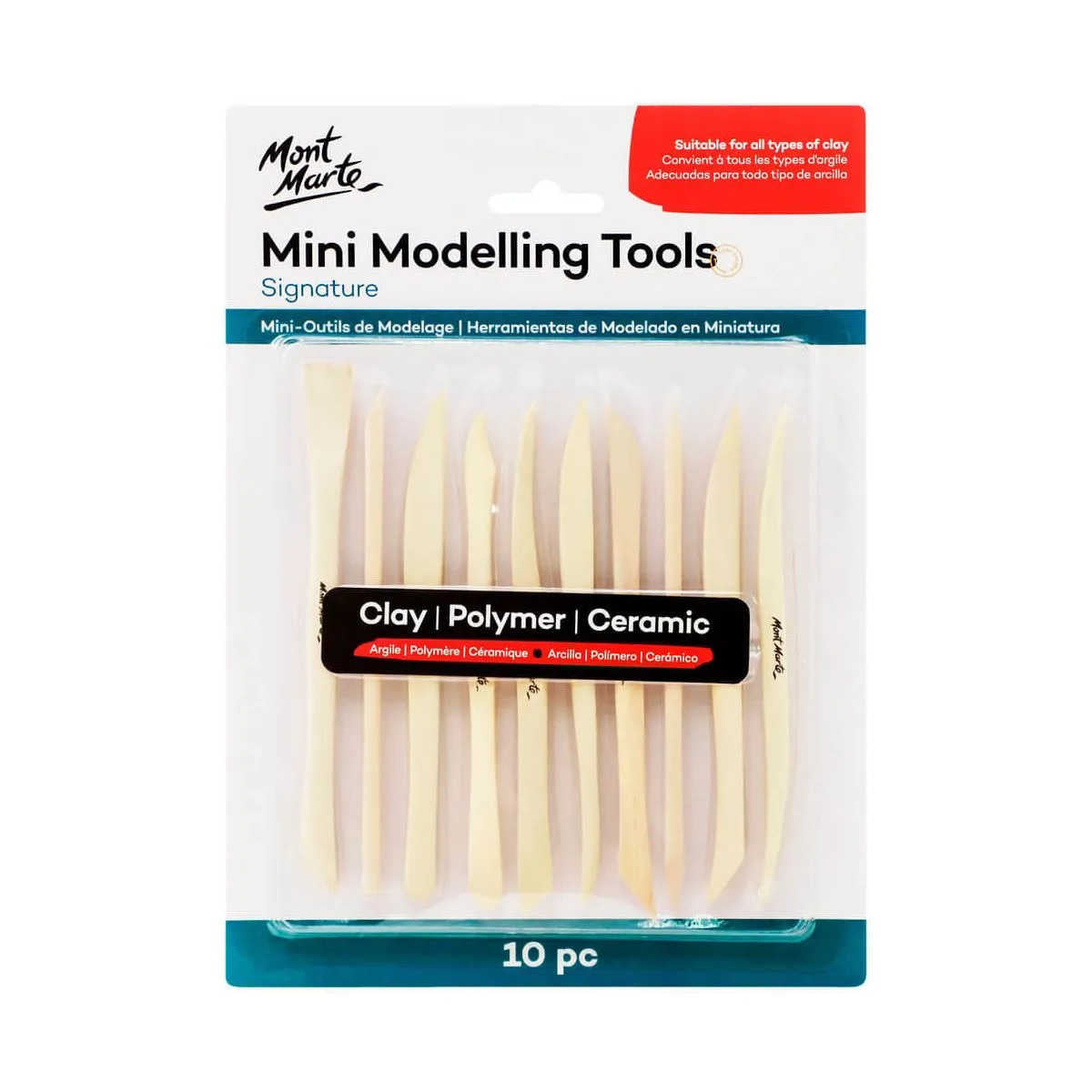 Mont Marte Mini Modelling Tools 10Pc