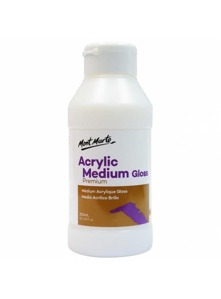 Mont Marte Acrylic Medium Gloss 250ml