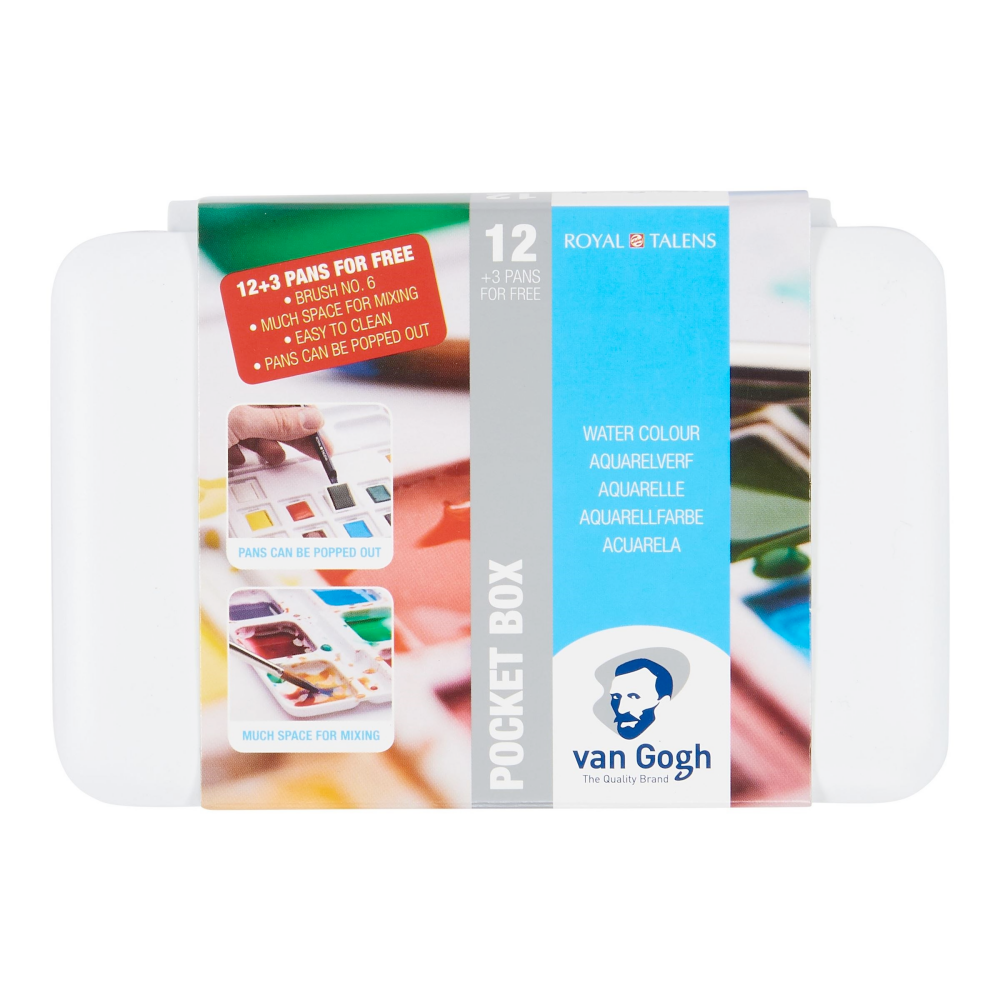 Van Gogh  Watercolour Pocket Box Set 12+3