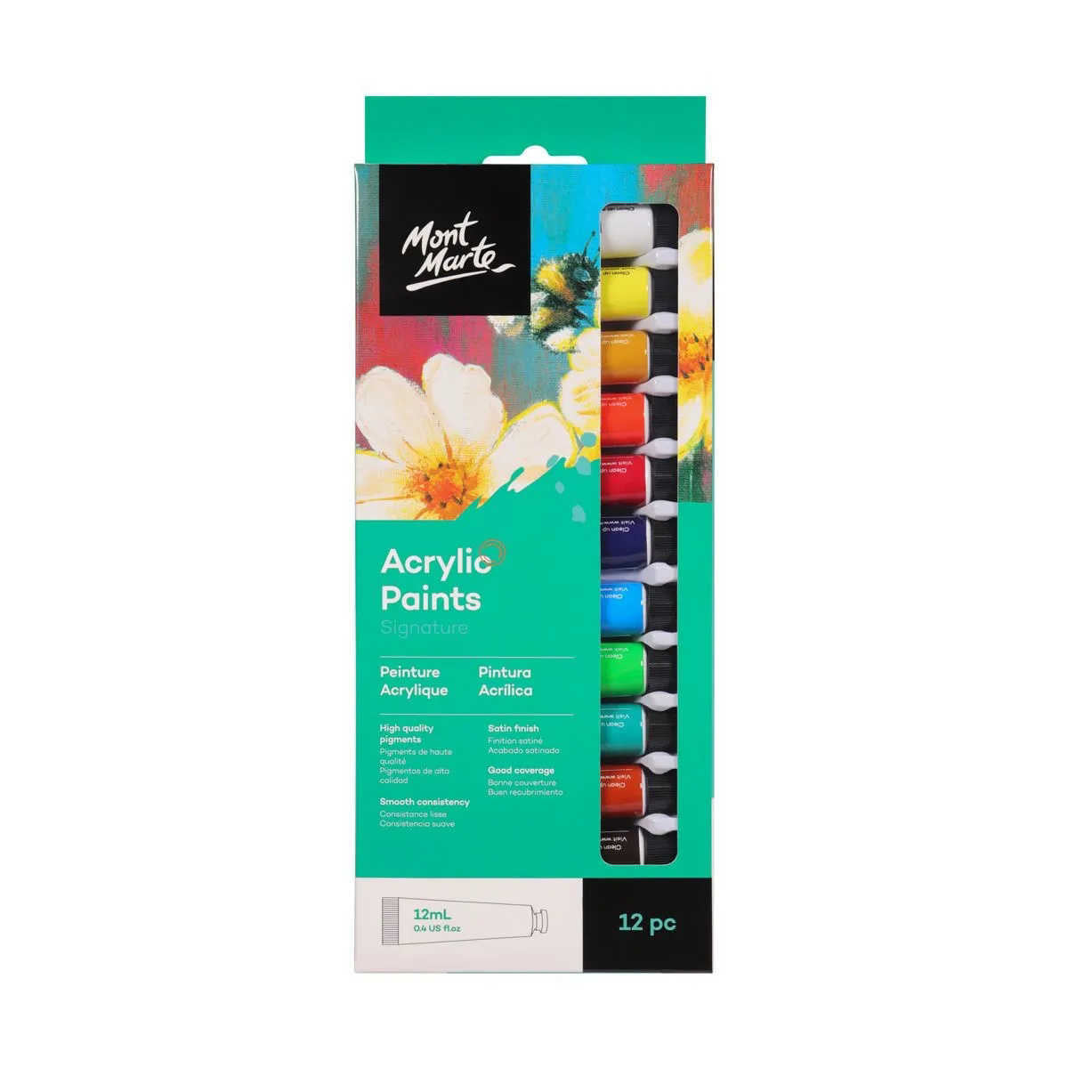 Mont Marte Acrylic Paint Set 12 Piece