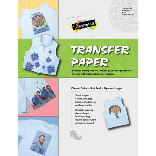 Jacquard Transfer Paper Sheets