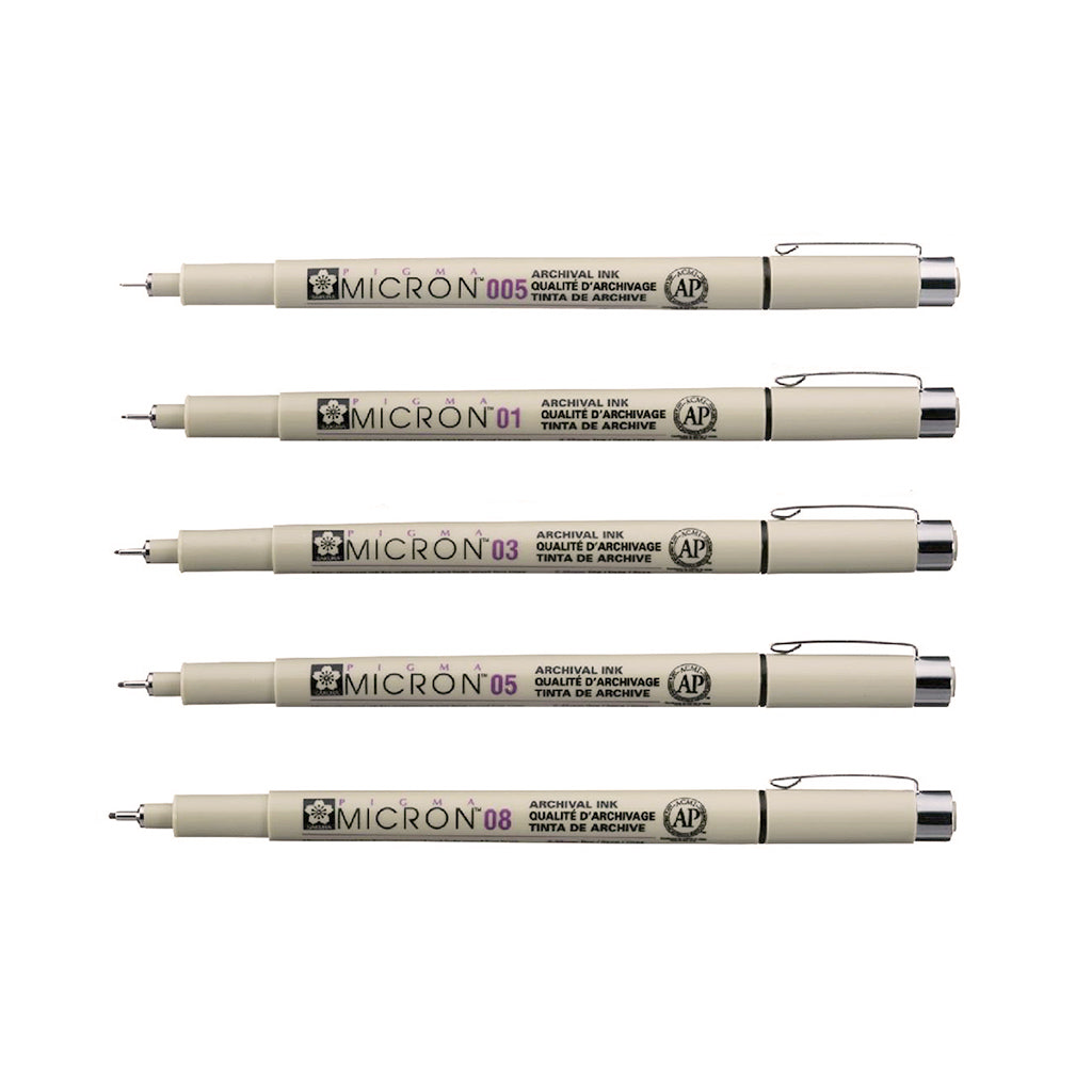 Sakura Pigma Micron Pens- Black