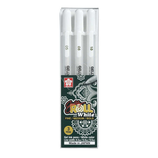 Sakura Gelly Roll Classic White Pen 3pk