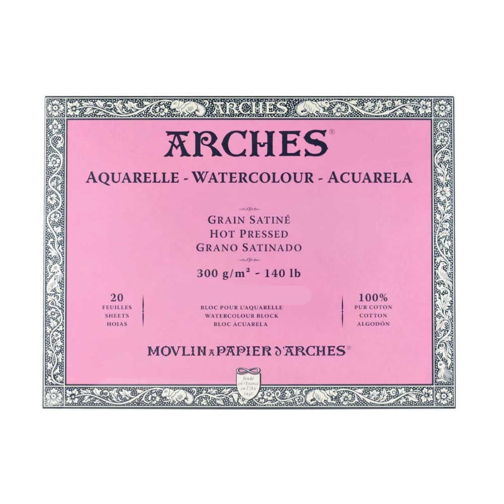 Arches Gummed Watercolour Blocks - Hot Pressed