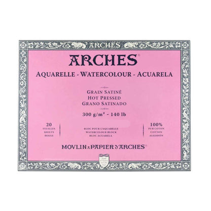 Arches Gummed Watercolour Blocks - Hot Pressed