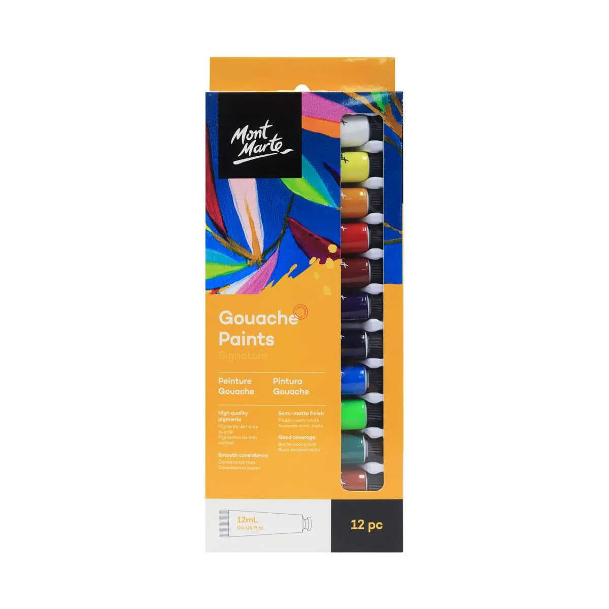 Mont Marte Signature Gouache Paints 12pce