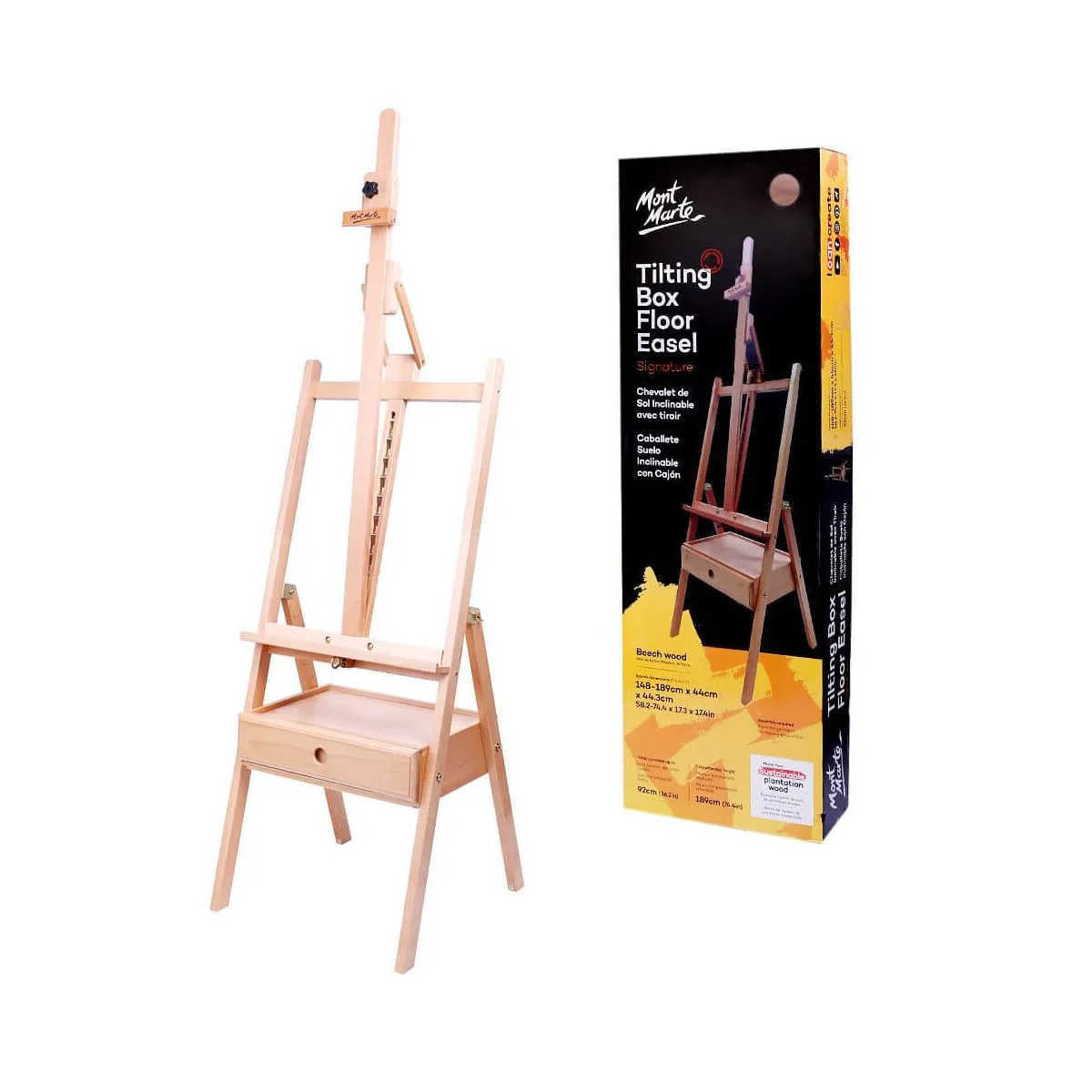 Mont Marte Tilting Box Floor Easel