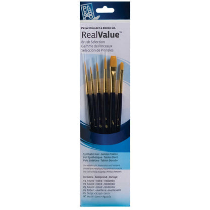 Princeton Real Value  Brush Set Blue 6pk