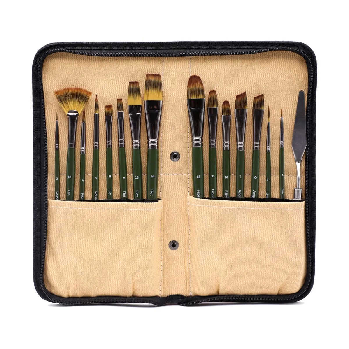 Mont Marte Signature Brush Set with Easel Wallet 17pc