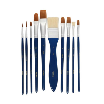 Mont Marte Signature Gouache Brush Set in Wallet 11pc