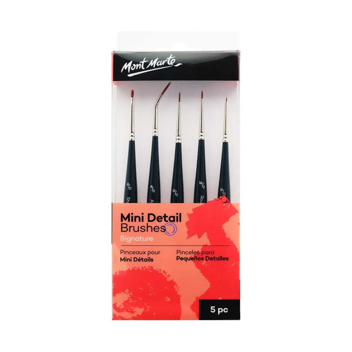 Mont Marte Mini Detail Brush Set 5pce