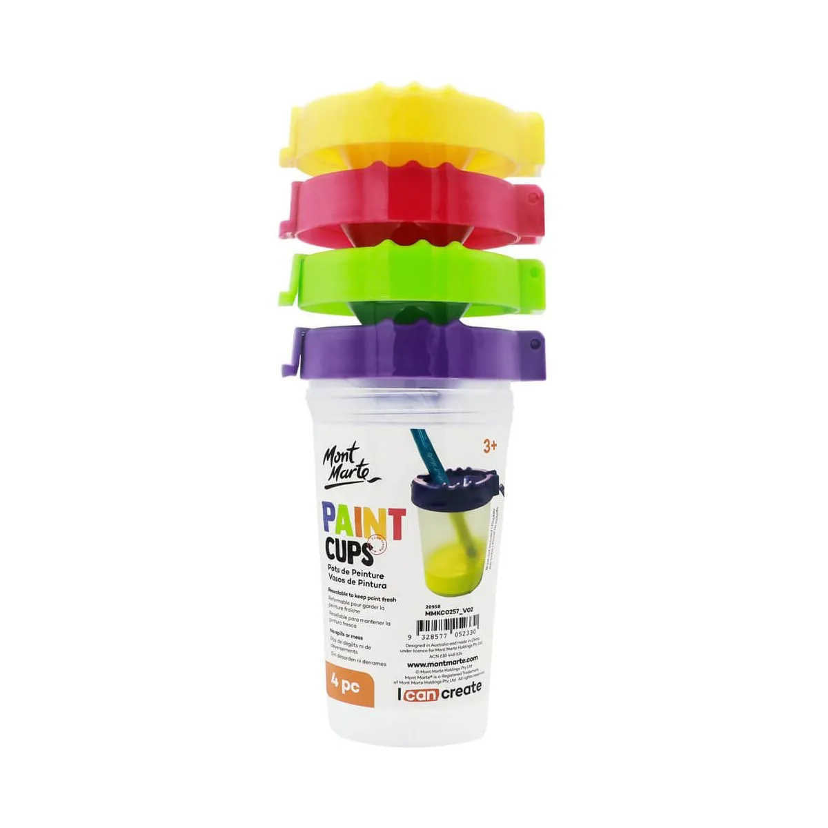 Mont Marte Paint Cups 4pc