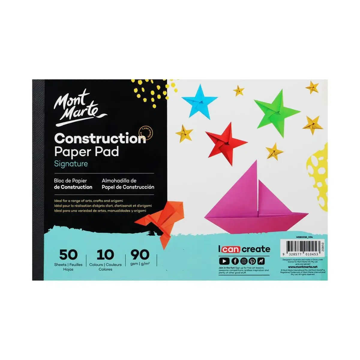 Mont Marte Construction Paper Pads