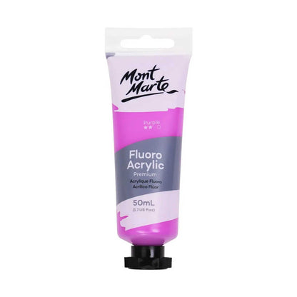 Mont Marte Fluro Acrylic Paints 50ml