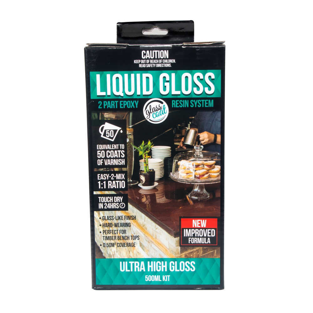 Glass Coat Liquid Gloss Epoxy Resin 500ml