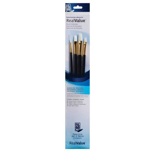 Princeton Real Value Brush 4pk Blue Long Handle