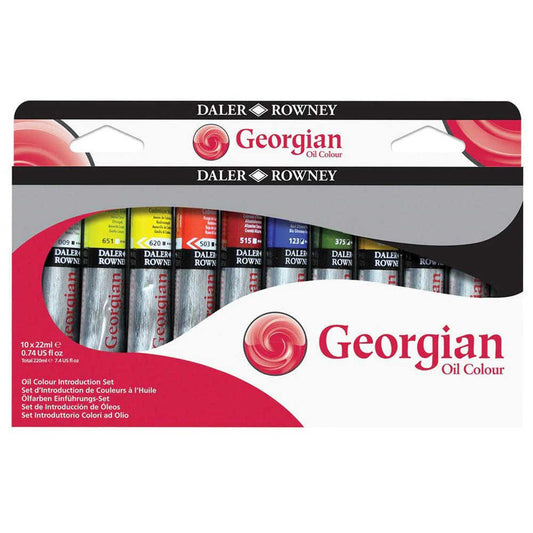 Daler Rowney Georgian Oil Colours Set 10x22ml Tubes