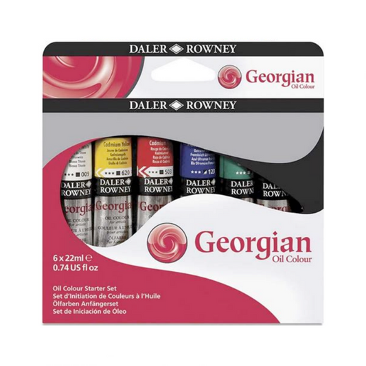 Daler Rowney Georgian Oil Colours Set 6x22ml Tubes