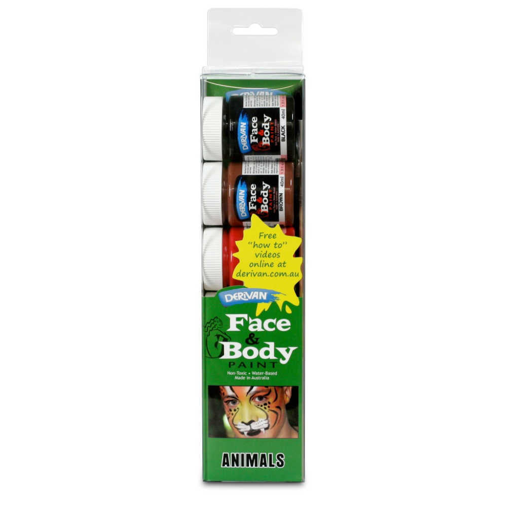 Derivan Face Paint Sets- Animals