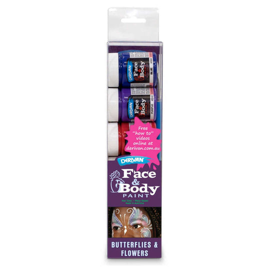 Derivan Face Paint Sets- Butterflys