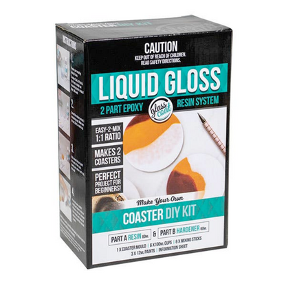 Glass Coat Resin Coaster Making Kit