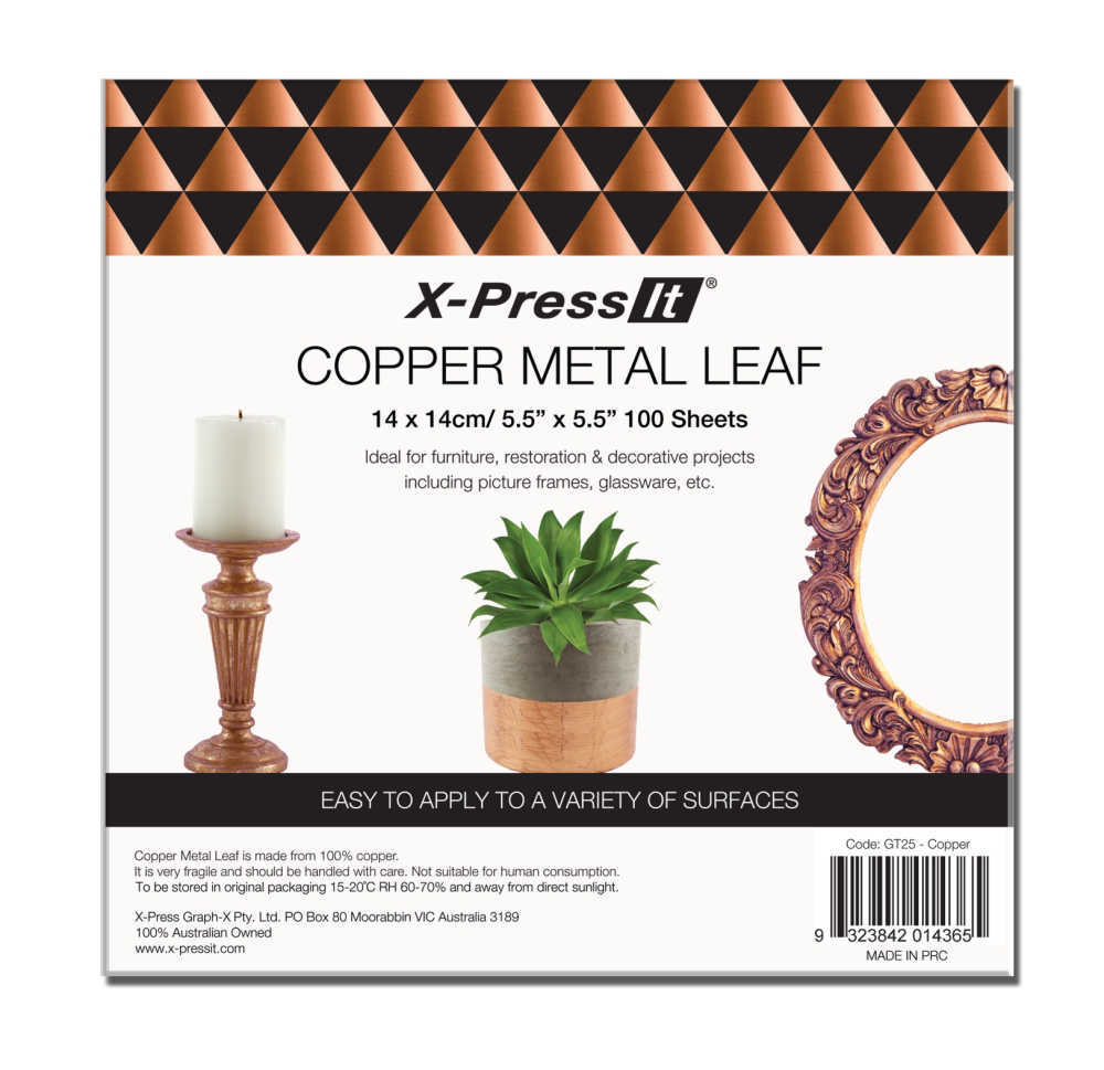 X-Press It Copper Metal Leaf Bulk 100pk