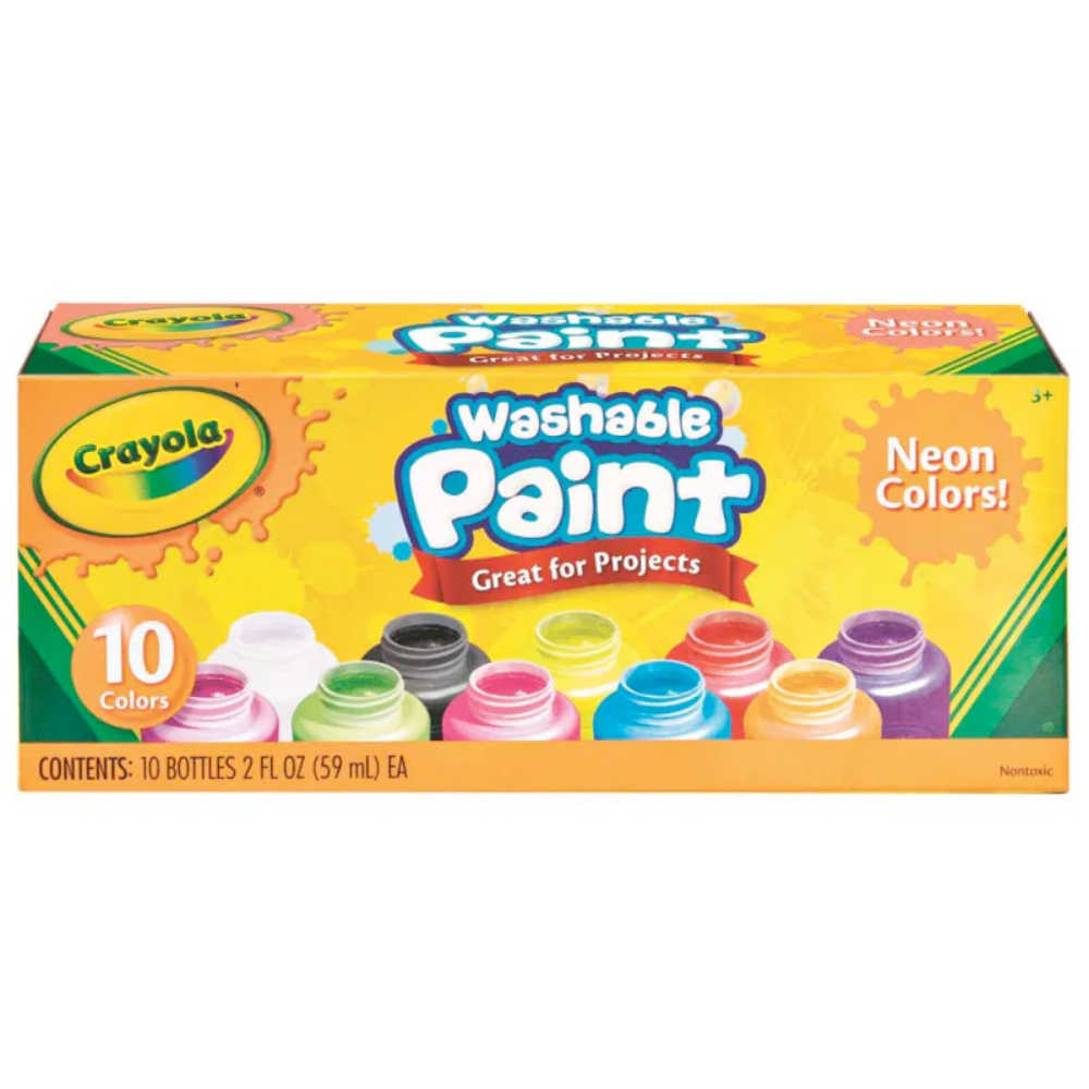 Crayola  Washable Kids Paint 10pk - Neon