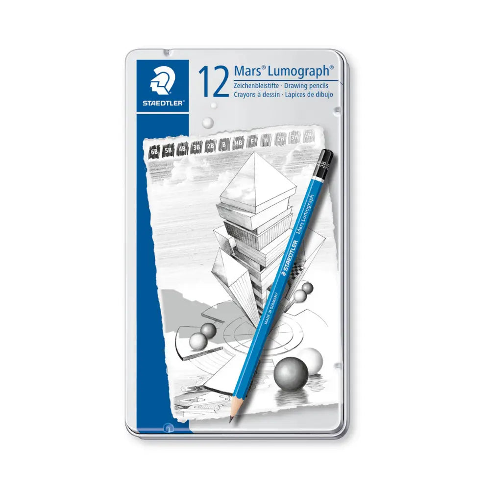 Staedtler Mars Lumograph Pencil Tin 12