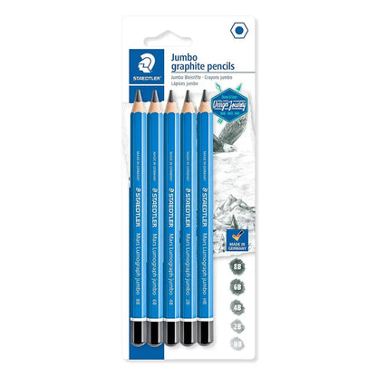 Staedtler Mars Lumograph Jumbo Pencil 5pk