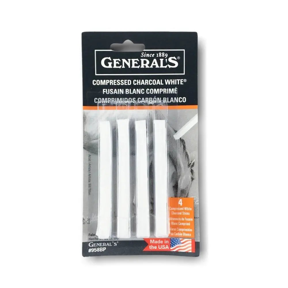 Generals Compressed Charcoal White 4pk